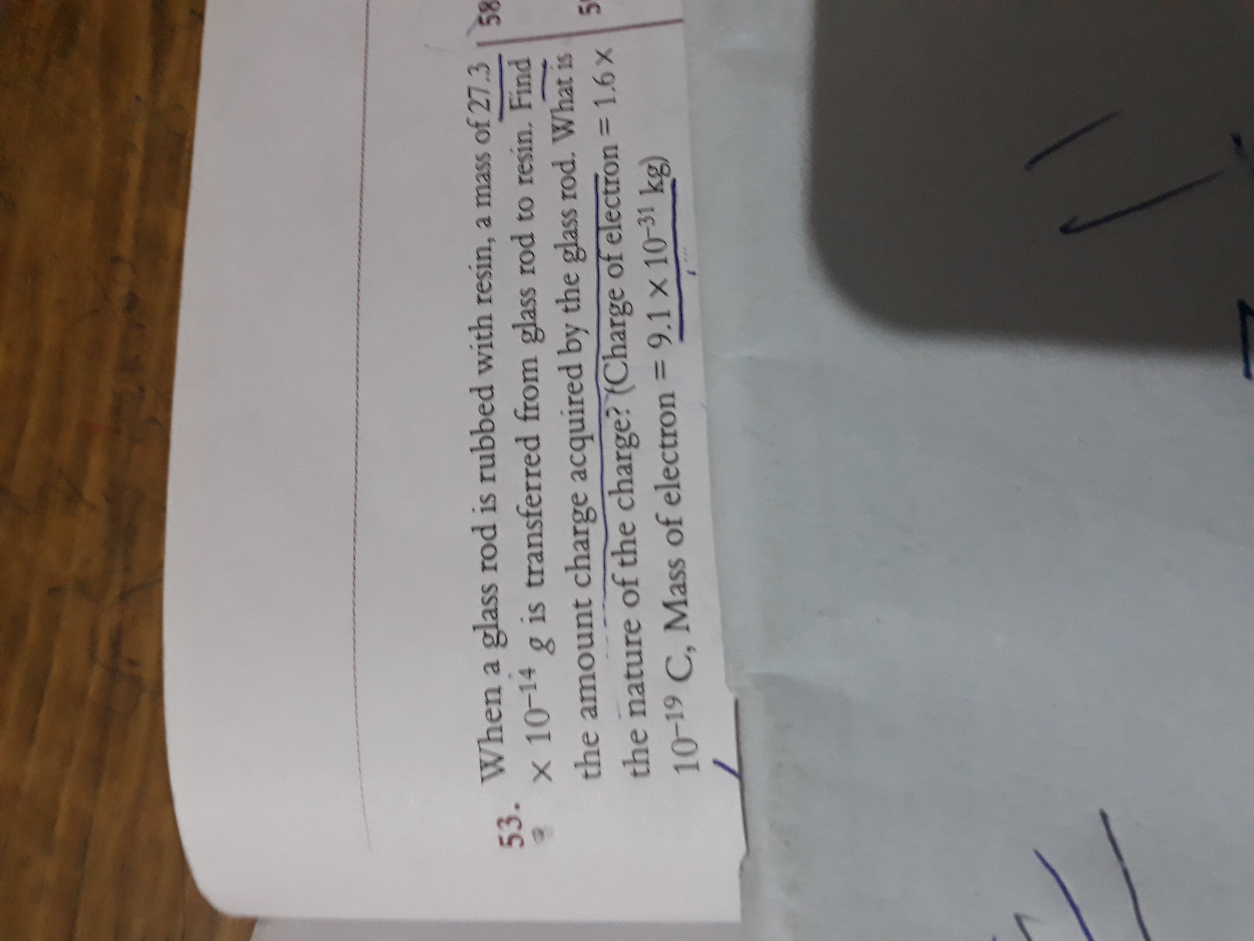 Question image for Question no. 53 Please solve in detail so that I